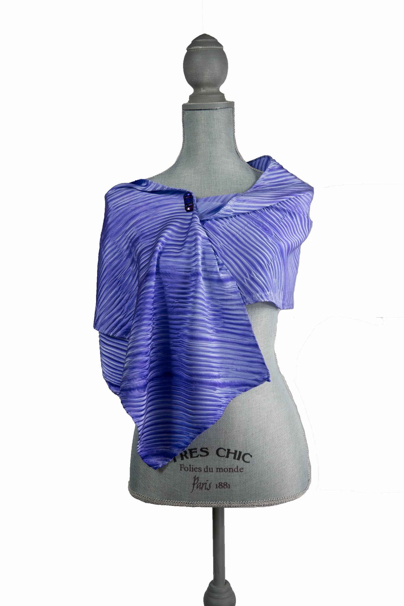 Delightful Purple Silk Wrap | Shawl