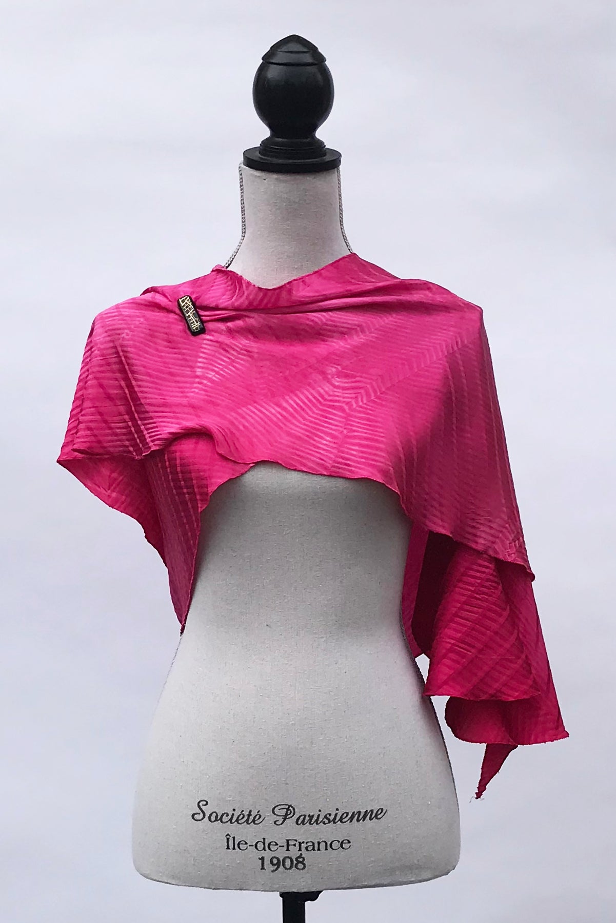 Knockout Pink Silk Wrap | Shawl