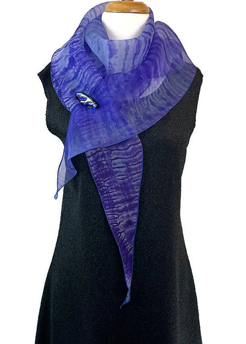 Elegant Purple Silk Organza Wrap Shawl – It's By Jan